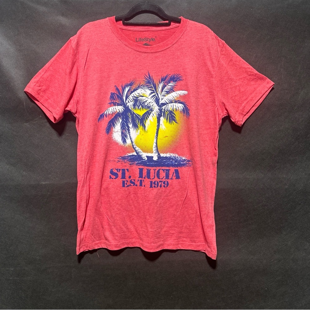 Lifestyle Men’s Graphic T Shirt St Lucia Size XL